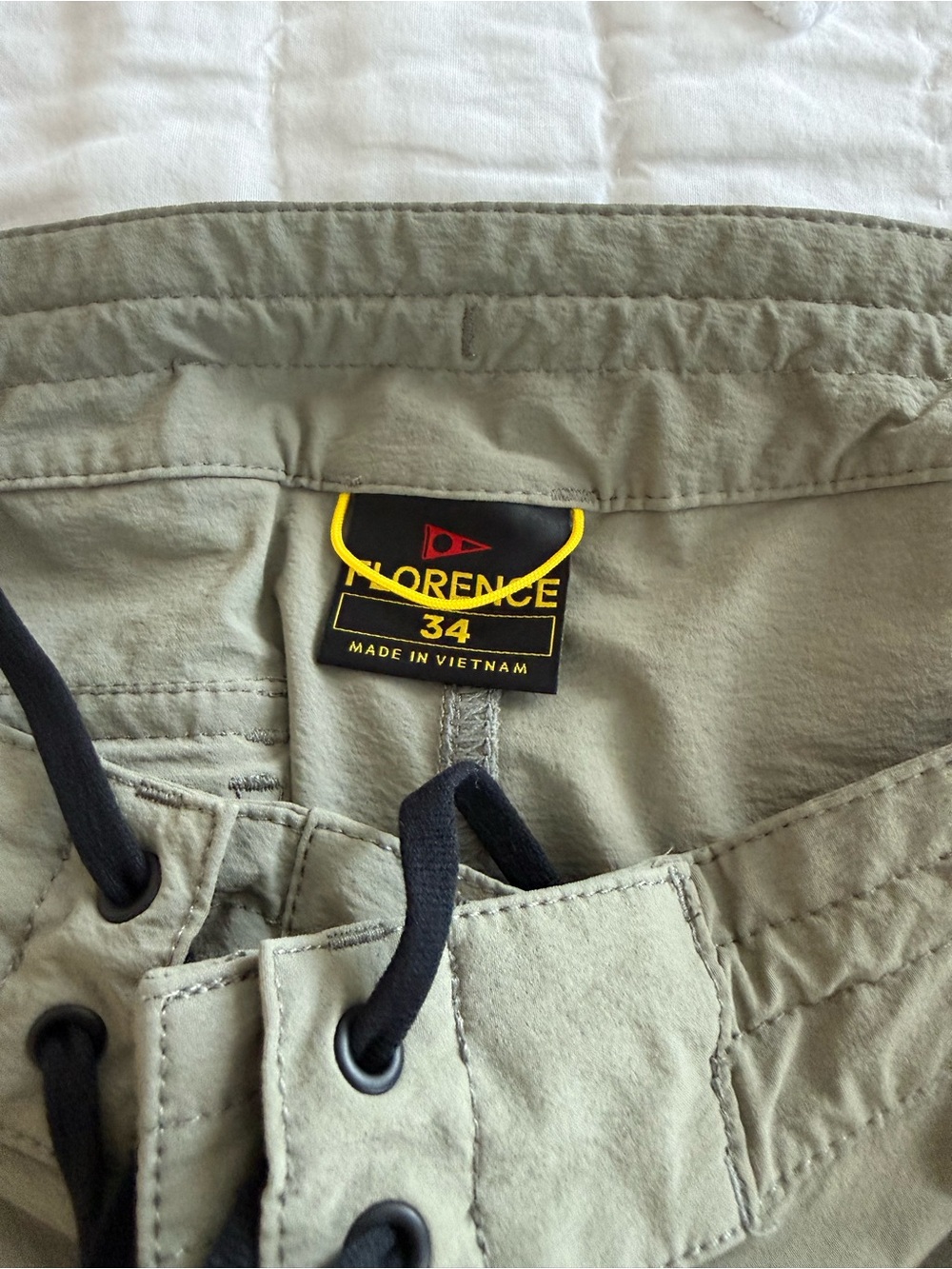 Florence Men's Olive tan Swim Board Shorts - Size 34